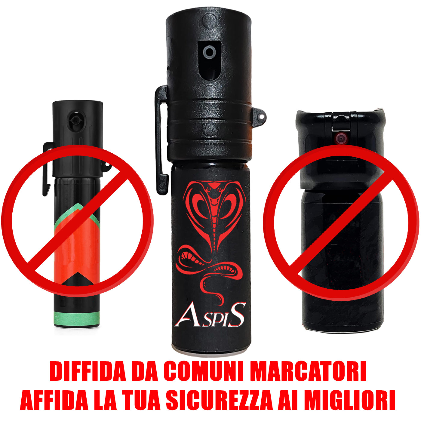 ASPIS - Spray al Peperoncino 15ml - 100% LEGALE - 800.000 Scoville