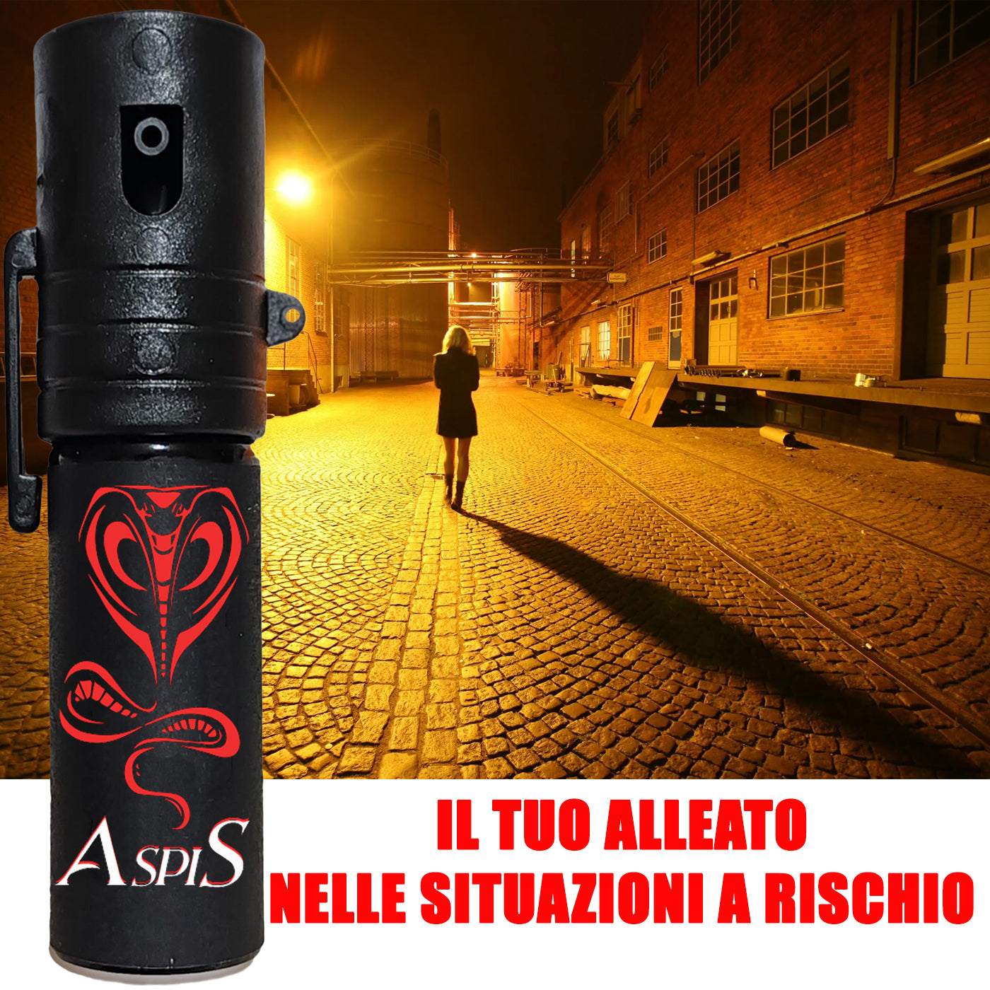 ASPIS - Spray al Peperoncino 15ml - 100% LEGALE - 800.000 Scoville