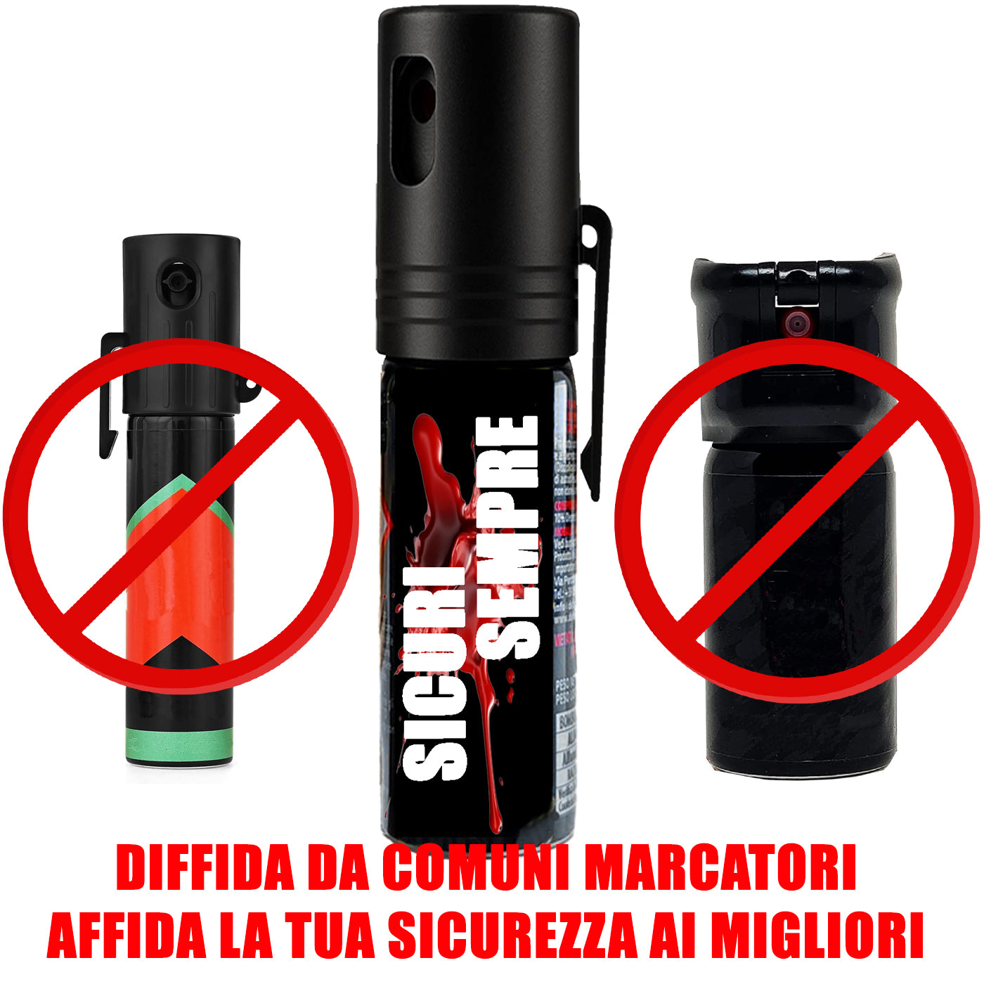 Sicuri SEMPRE - Spray al Peperoncino 15ml - 100% LEGALE