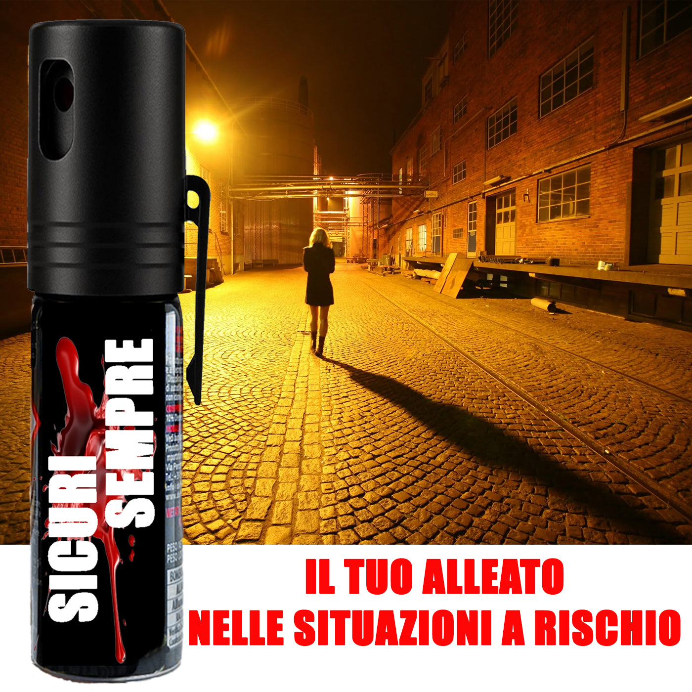 Sicuri SEMPRE - Spray al Peperoncino 15ml - 100% LEGALE